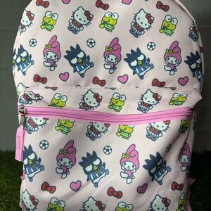 Hello Kitty Pink and Green Accessories Bag with Playful Design